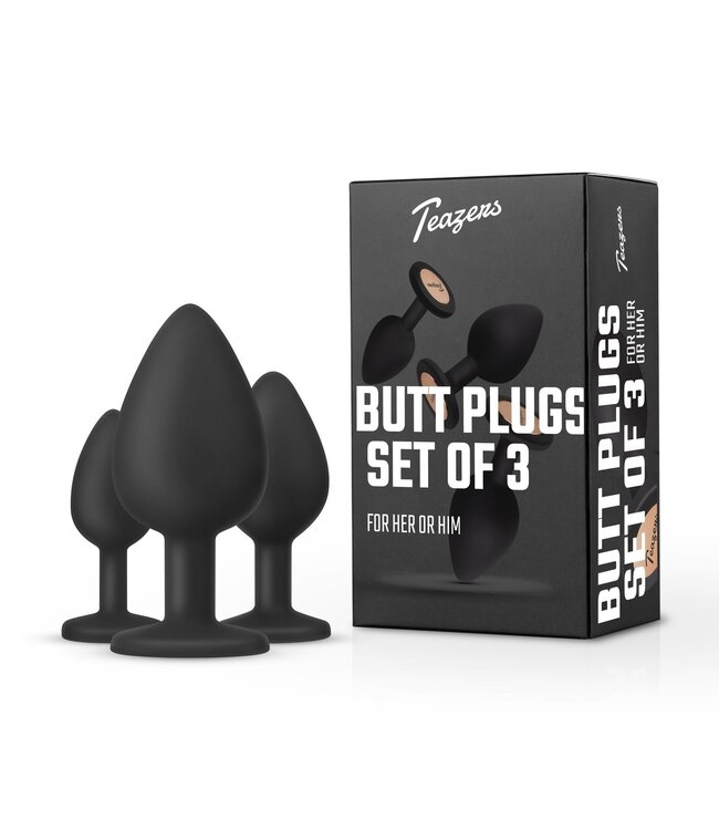 Teazers Teazers – Buttplug Set – Zwart