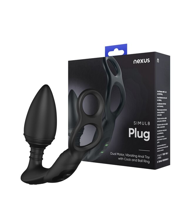 Nexus Nexus - Simul8 Buttplug Met Cockring & Ballstretcher
