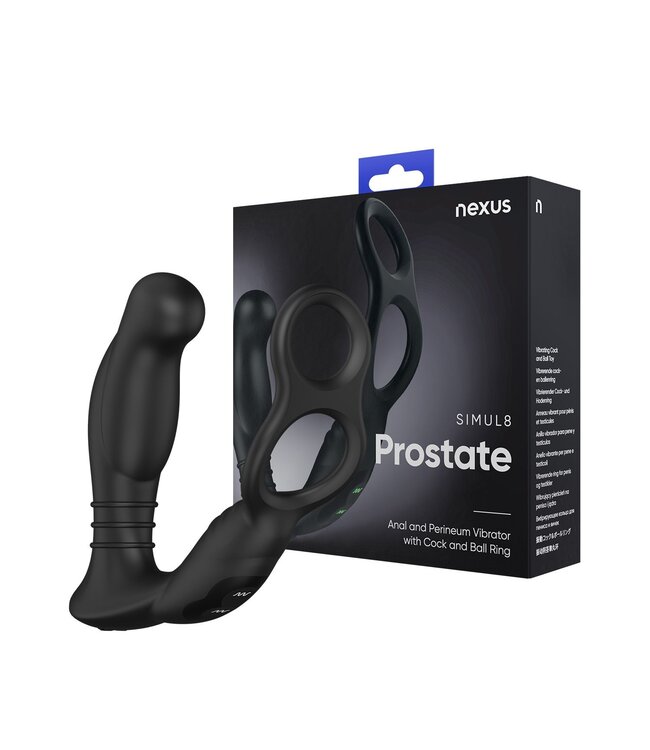 Nexus Nexus - Simul8 Prostaat Vibrator Met Cockring & Ballstretcher