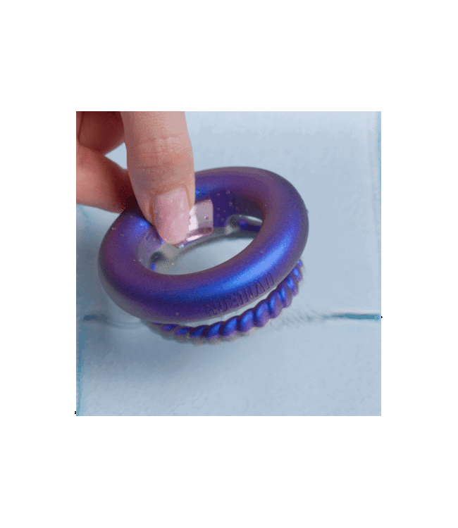 Hueman Hueman - Jupiter Vibrerende Cock- en Ballenring - Paars