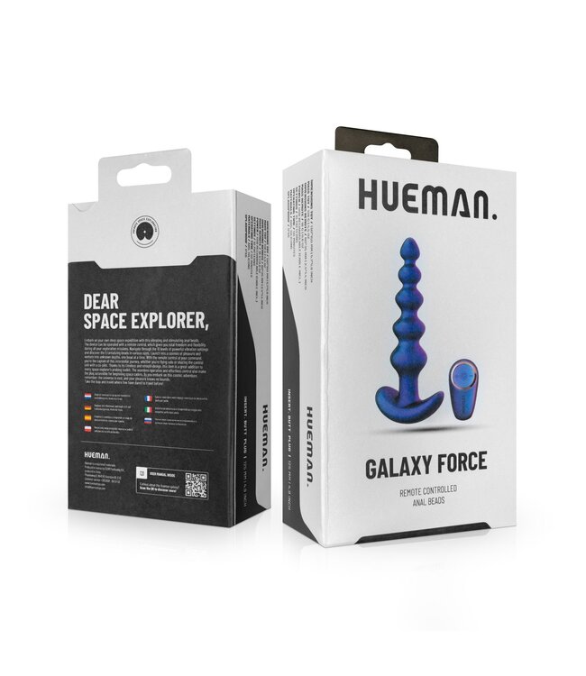 Hueman Hueman - Galaxy Force Vibrerende Butt Plug met Afstandsbediening