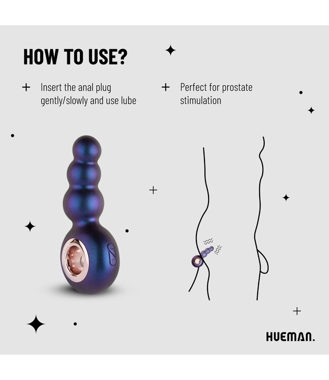 Hueman Hueman - Outer Space Vibrerende Buttplug