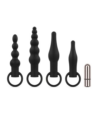 Easytoys Anal Collection Anaal Plug Set Met Bullet Vibrator - Zwart