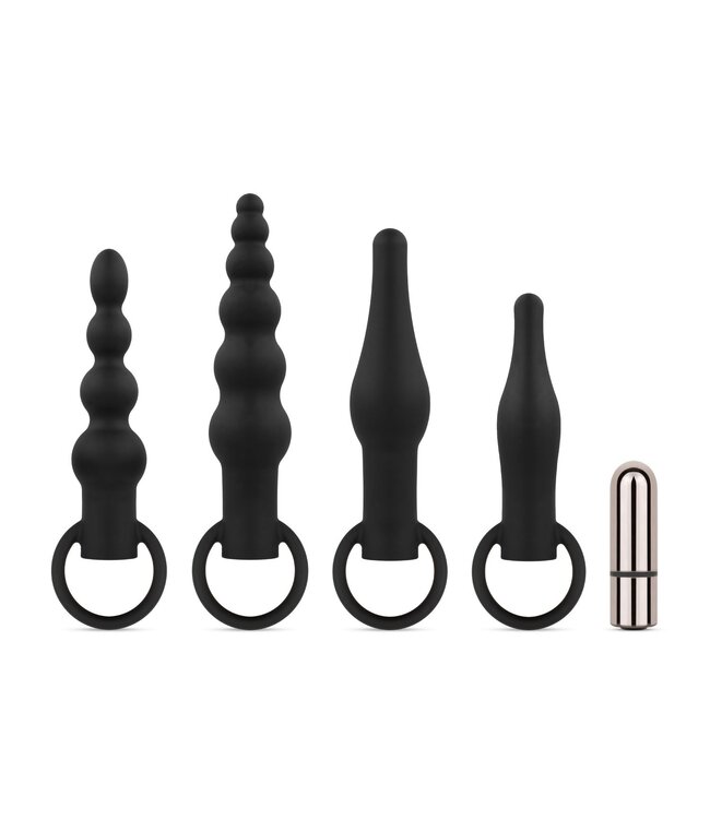 Easytoys Anal Collection Anaal Plug Set Met Bullet Vibrator - Zwart