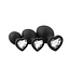Easytoys Anal Collection Siliconen Buttplug Set Met Diamantjes - Hart