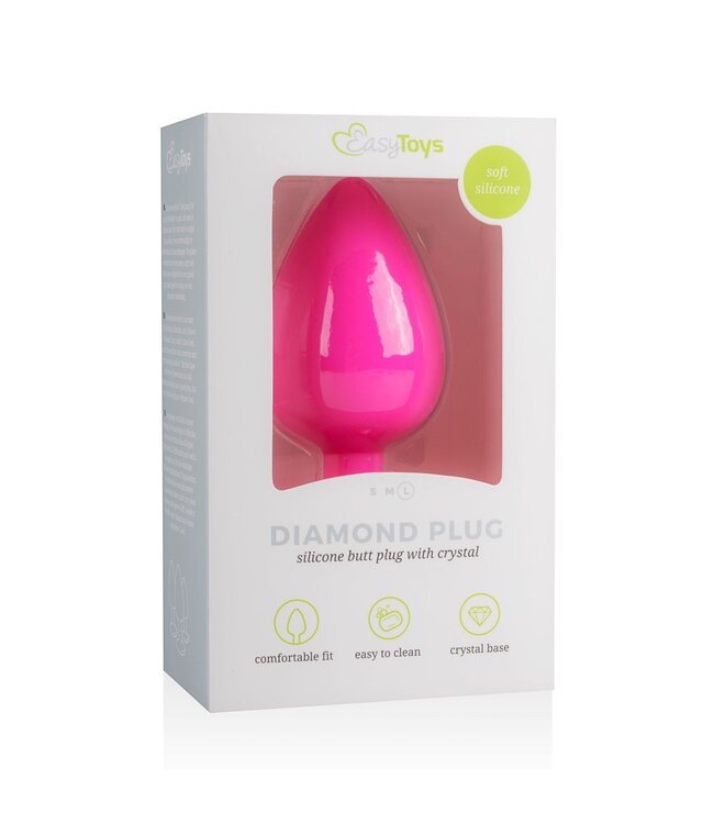 Easytoys Anal Collection Diamond Plug Groot - Roze