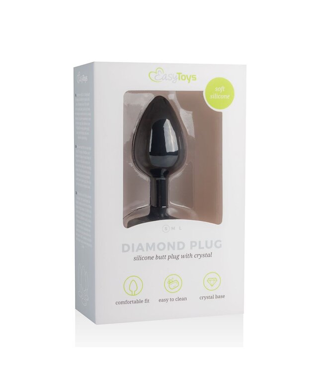 Easytoys Anal Collection Diamond Plug Klein - Zwart