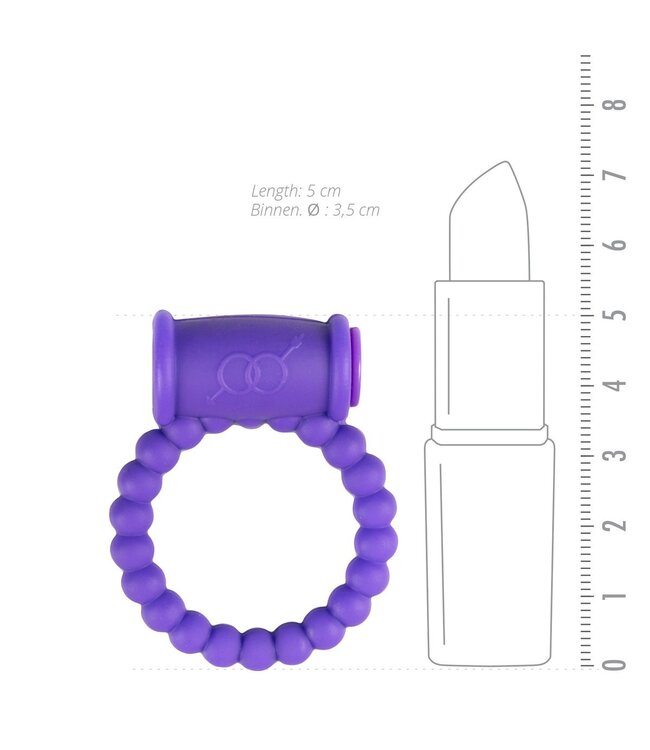 Easytoys Online Only Cockring Met Vibrator - Paars