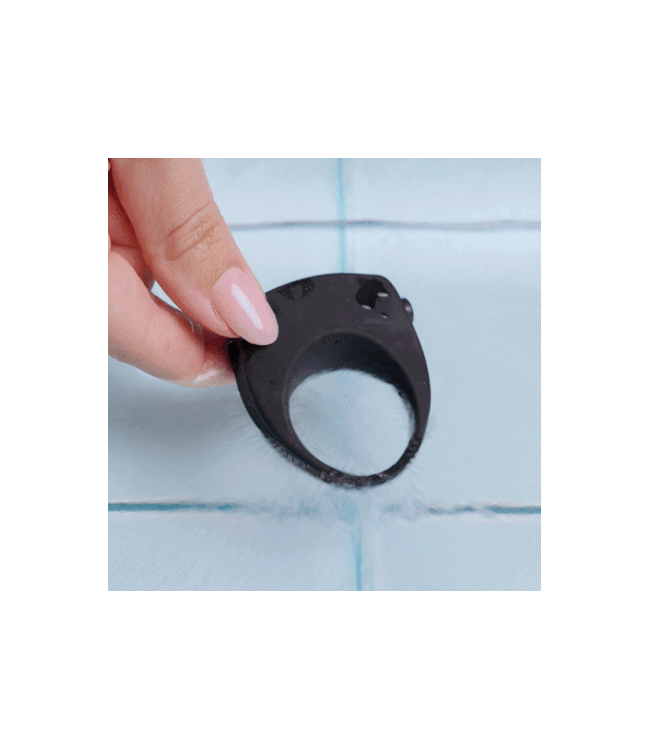 Easytoys Men Only Vivid Cockring Met Mini Bullet - Zwart