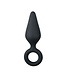 Easytoys Anal Collection Zwarte buttplug met trekring - medium