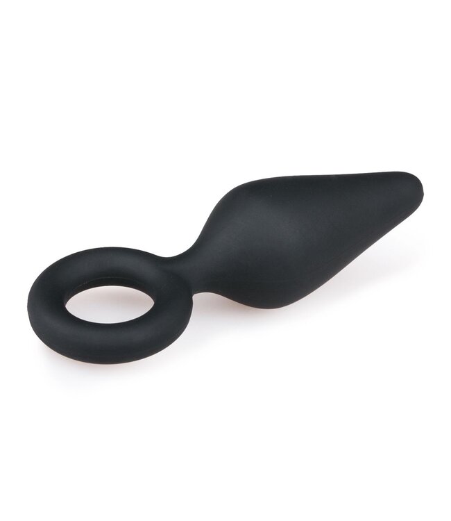 Easytoys Anal Collection Zwarte buttplug met trekring - small