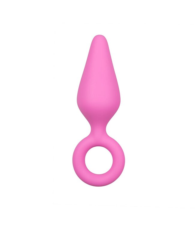 Easytoys Anal Collection Roze buttplugs met trekring - setje