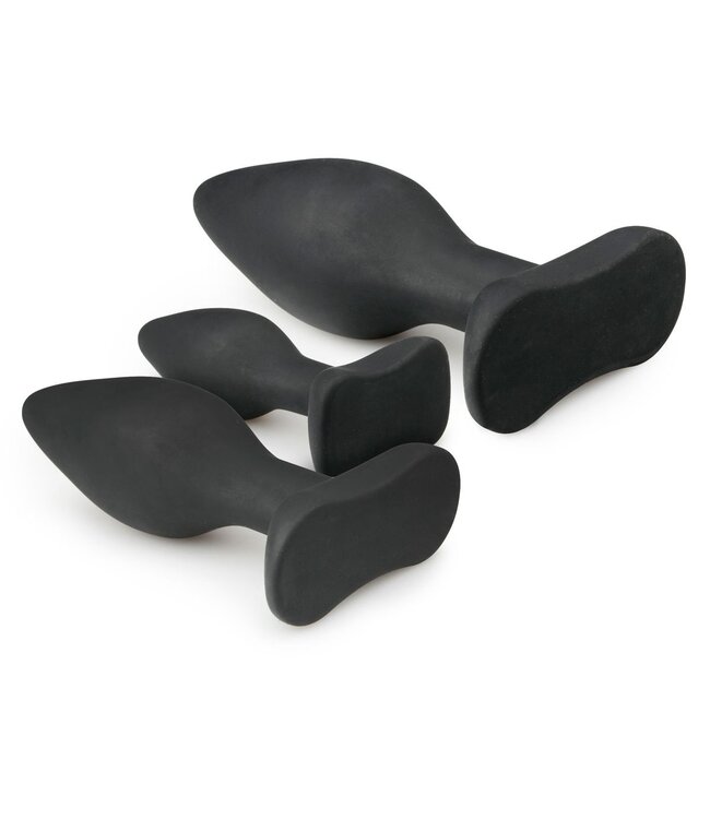 Easytoys Anal Collection Siliconen buttplugsetje - zwart