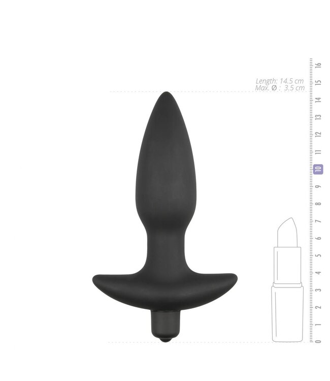 Easytoys Anal Collection Vibrerende buttplug - zwart