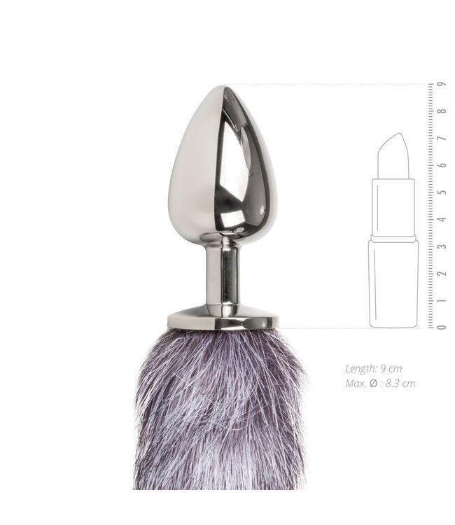 Easytoys Fetish Collection Easytoys Fetish - Vossenstaart plug L - Zilver/Grijs