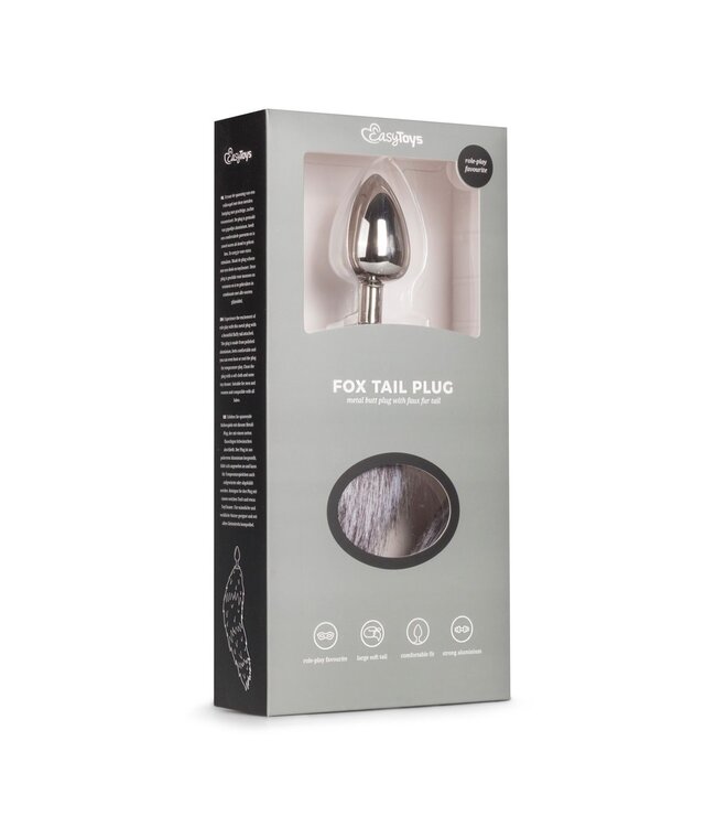 Easytoys Fetish Collection Easytoys Fetish - Vossenstaart plug L - Zilver/Grijs