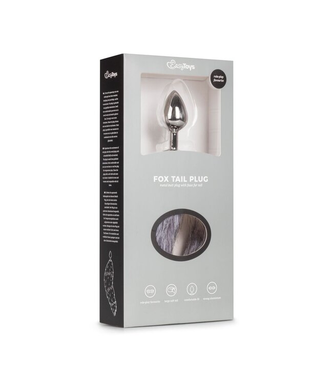 Easytoys Fetish Collection Easytoys Fetish - Vossenstaart buttplug M - Zilver