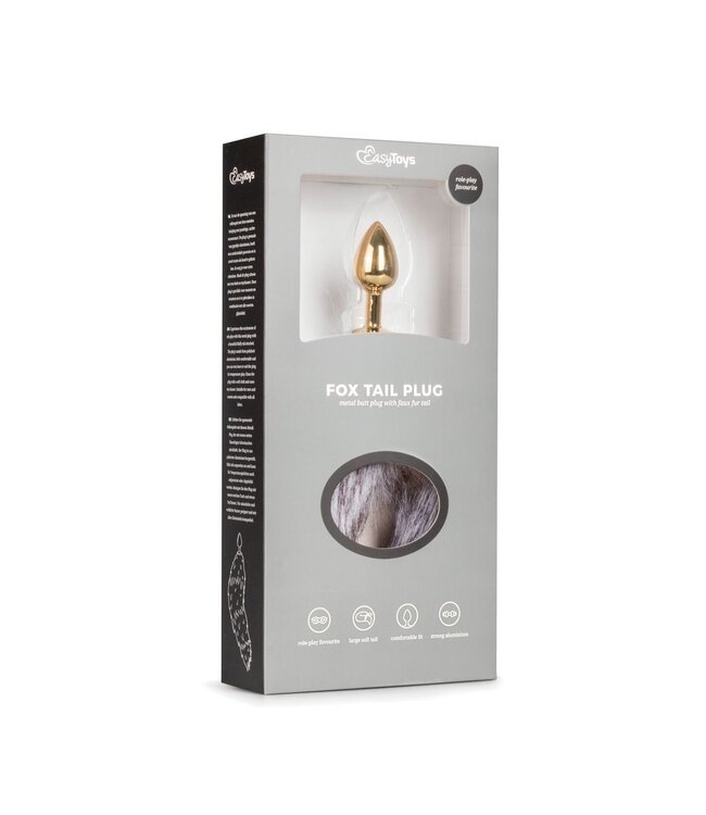 Easytoys Fetish Collection Easytoys Fetish - Vossenstaart buttplug S - Goud/Bruin