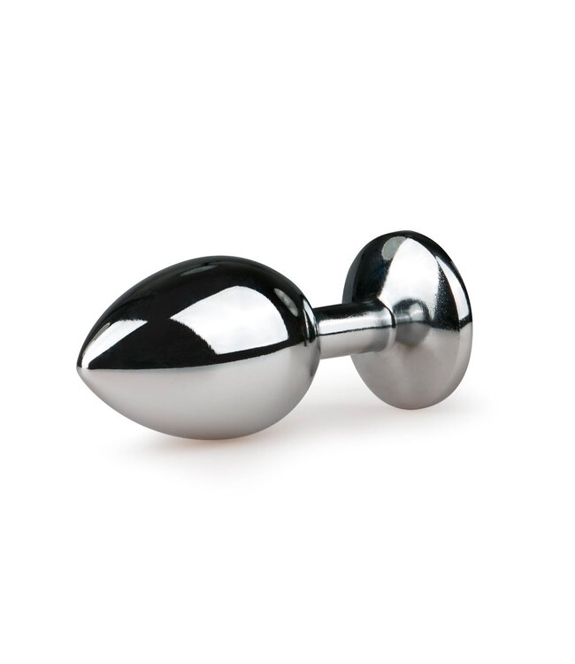 Easytoys Anal Collection Metalen Buttplug met Zilveren Diamant - M