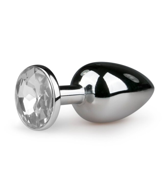 Easytoys Anal Collection Metalen Buttplug met Zilveren Diamant - S