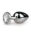 Easytoys Anal Collection Metalen Buttplug met Zilveren Diamant - S