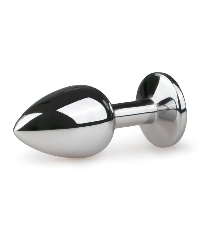 Easytoys Anal Collection Metalen Buttplug met Zilveren Diamant - S