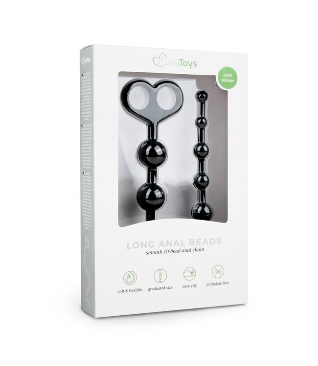 Easytoys Anal Collection Anaal kralen - lang, zwart