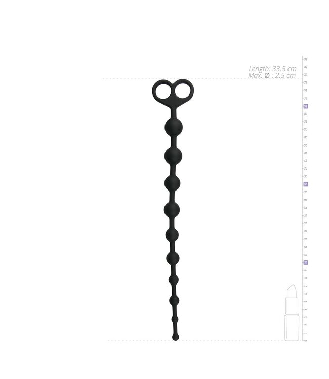 Easytoys Anal Collection Anaal kralen - lang, zwart