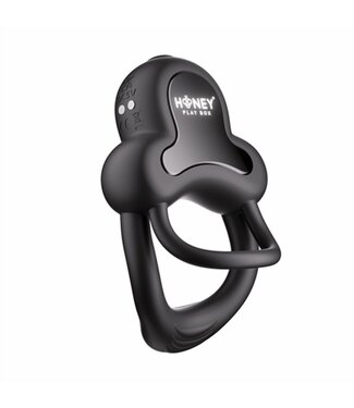 HoneyPlayBox HoneyPlayBox - Anello-App-Controlled Vibrating Double Cock Ring with Clitor