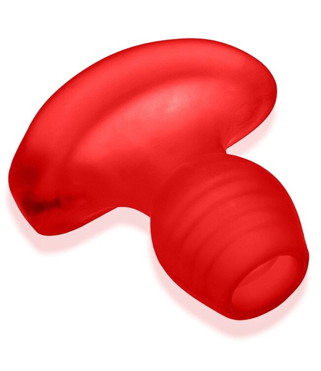 Oxballs Oxballs - Glowhole-2 Hollow Buttplug with Led Insert Red Morph Large