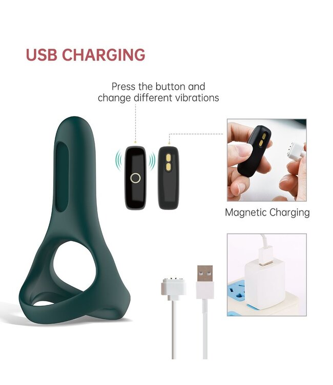 Magic Motion Magic Motion - Rise Smart Vibrerende Cockring - Groen