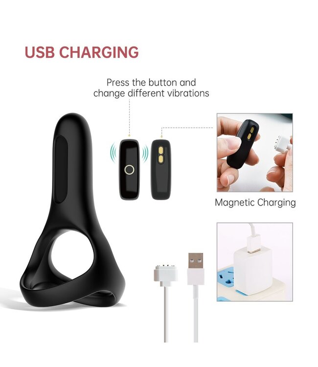 Magic Motion Magic Motion - Rise Smart Vibrerende Cockring - Black