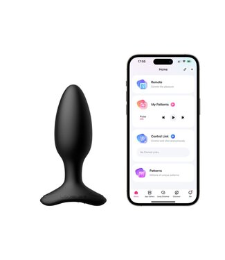 Lovense Lovense - Hush 2 Vibrerende Buttplug Met App - Zwart