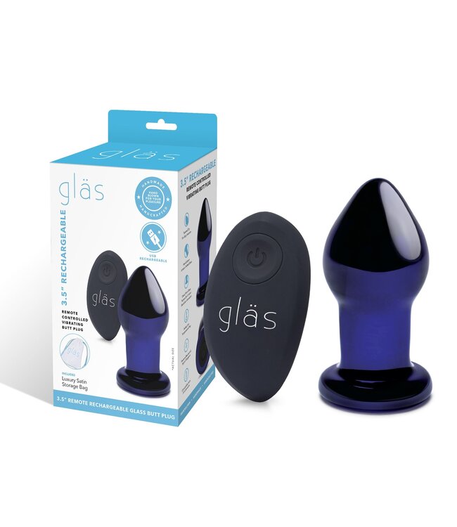 Glas Glas - Rechargeable Remote Controlled Vibrating Butt Plug