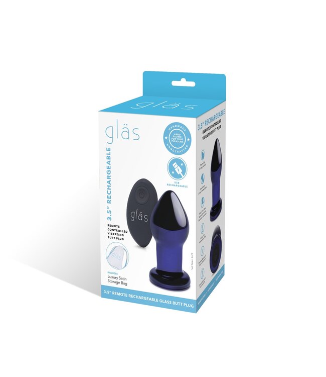Glas Glas - Rechargeable Remote Controlled Vibrating Butt Plug