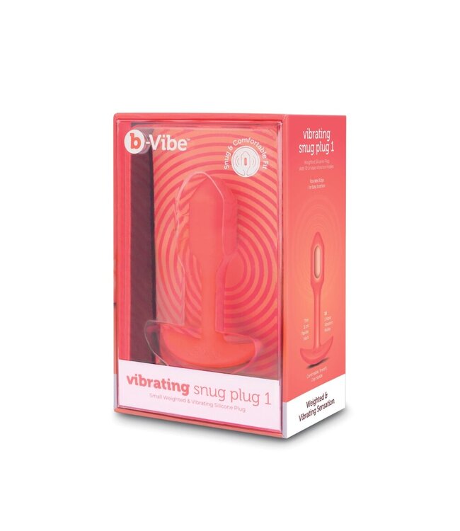 b-Vibe B-Vibe - Vibrerende Snug Plug 1 (S) Oranje