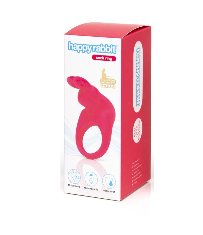 Happy Rabbit Happy Rabbit – Rabbit Cockring – Oplaadbaar Vibrerend – Roze