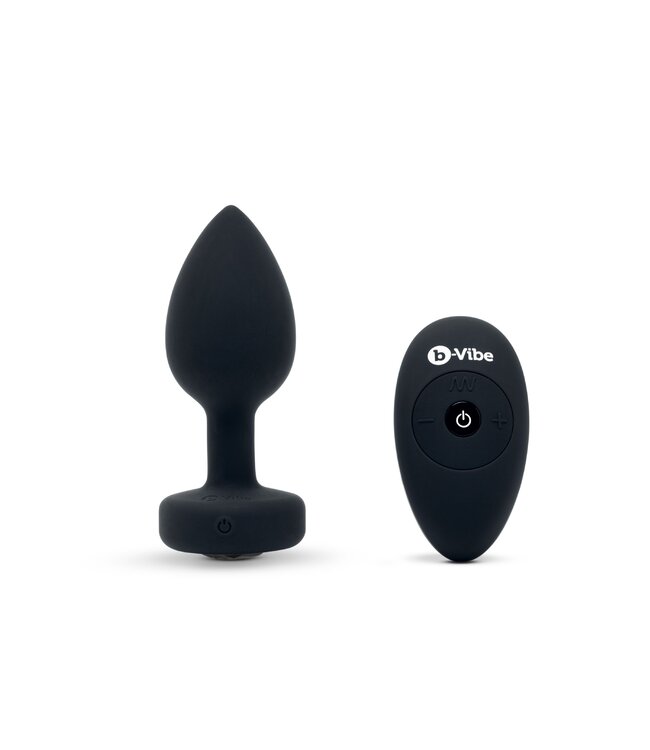b-Vibe B-Vibe - Vibrerende Juwelen Plug M/L Zwart