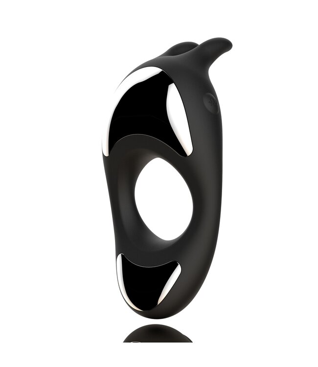 FeelzToys FeelzToys - Zeus Dual Vibe Penisring Zwart