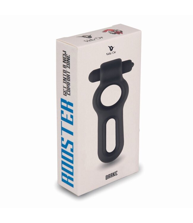 Velv'Or Velv'Or - Rooster Drake Double Ring Design Cock Ring with Vibrating Bullet
