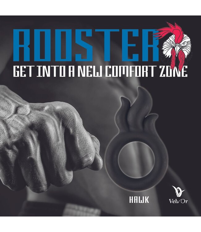 Velv'Or Velv'Or - Rooster Hawk Flaming Crest Cock Ring