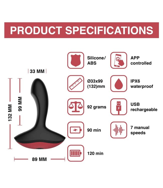 Magic Motion Magic Motion - Solstice App Controlled Prostaat Vibrator
