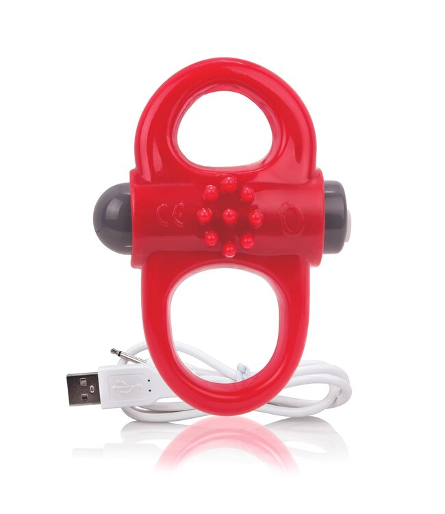 The Screaming O The Screaming O - Charged Yoga Vibe Ring Rood