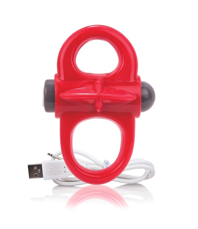 The Screaming O The Screaming O - Charged Yoga Vibe Ring Rood