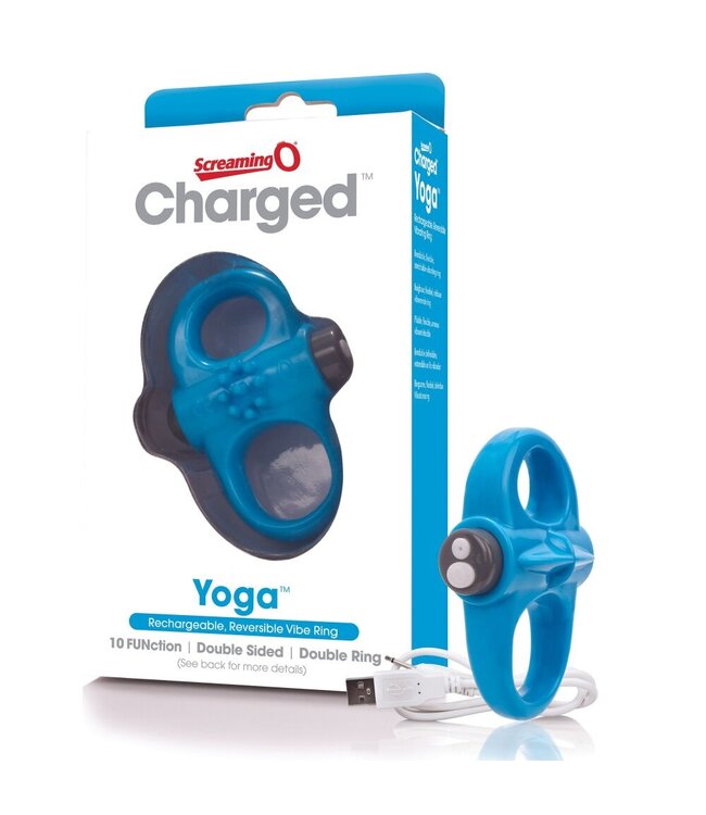 The Screaming O The Screaming O - Charged Yoga Vibe Ring Blauw