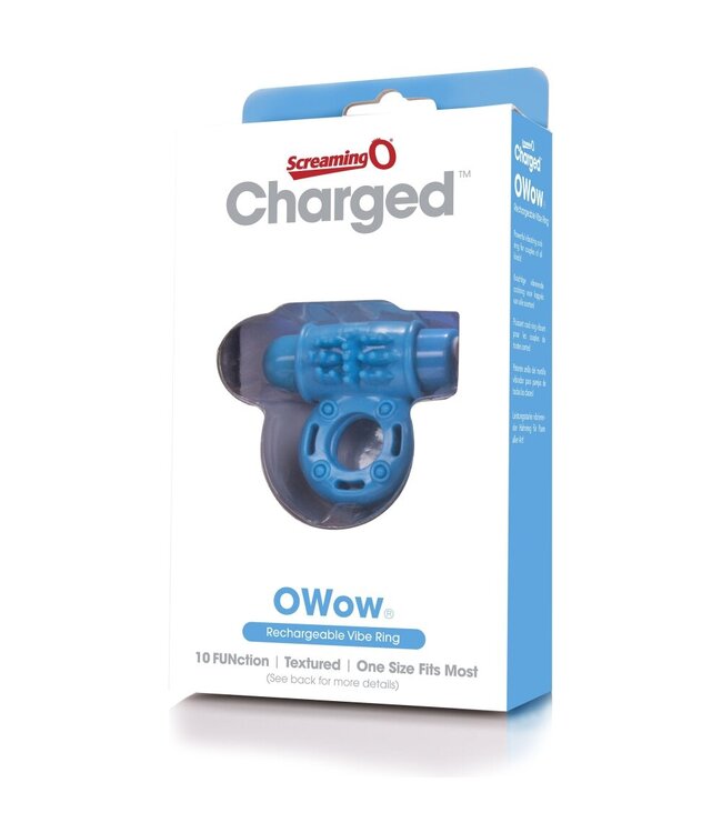 The Screaming O The Screaming O - Charged OWow Vibe Ring Blauw
