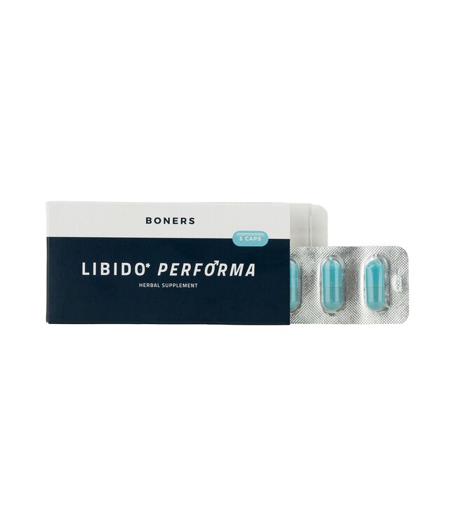 Boners Boners - Libido Performa Herbal Supplement - 5 Stuks