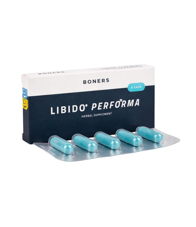 Boners Boners - Libido Performa Herbal Supplement - 5 Stuks