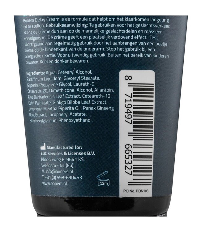 Boners Boners Orgasmevertragende Crème - 100 ml