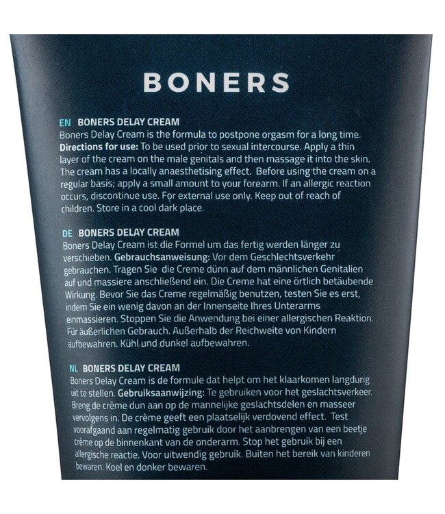 Boners Boners Orgasmevertragende Crème - 100 ml